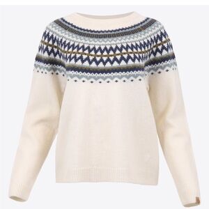 Icewear DYNGJUFJÖLL Wool Nordic sweater White Small